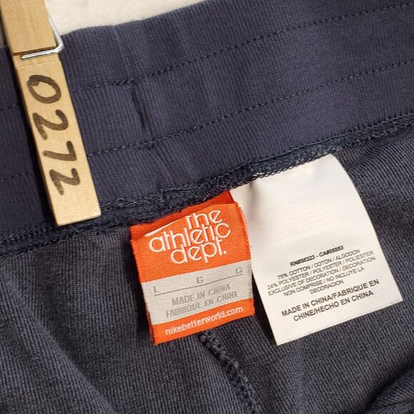 The Athletic Dept Drawstring Workout Running Leggings Pants Womens Size L Black - Picture 2 of 8